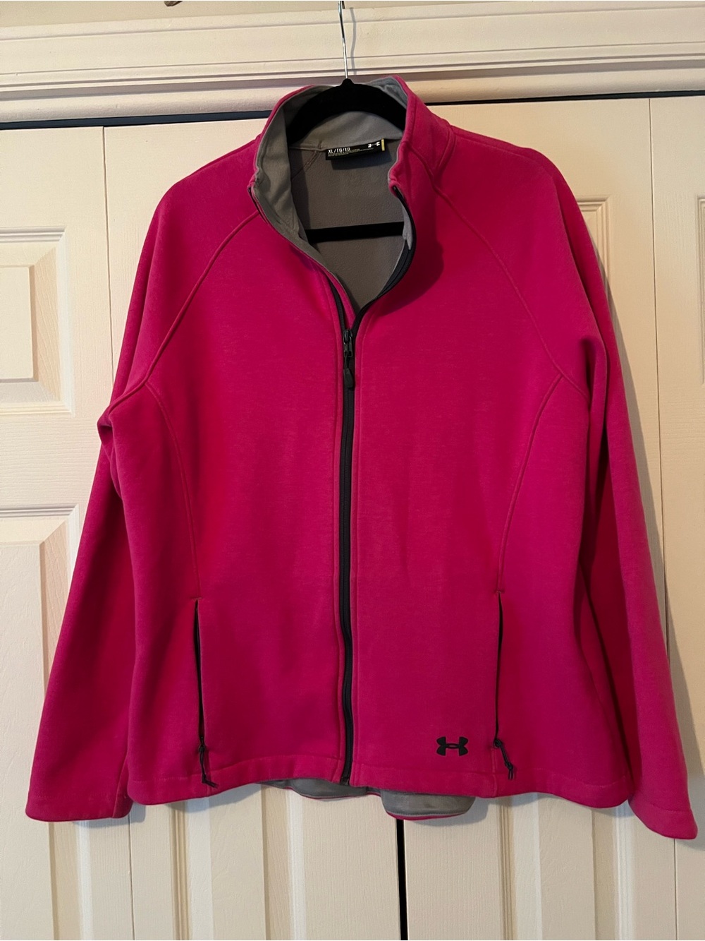 Under Armour Women's Hot Pink Full-Zip Utility Jacket